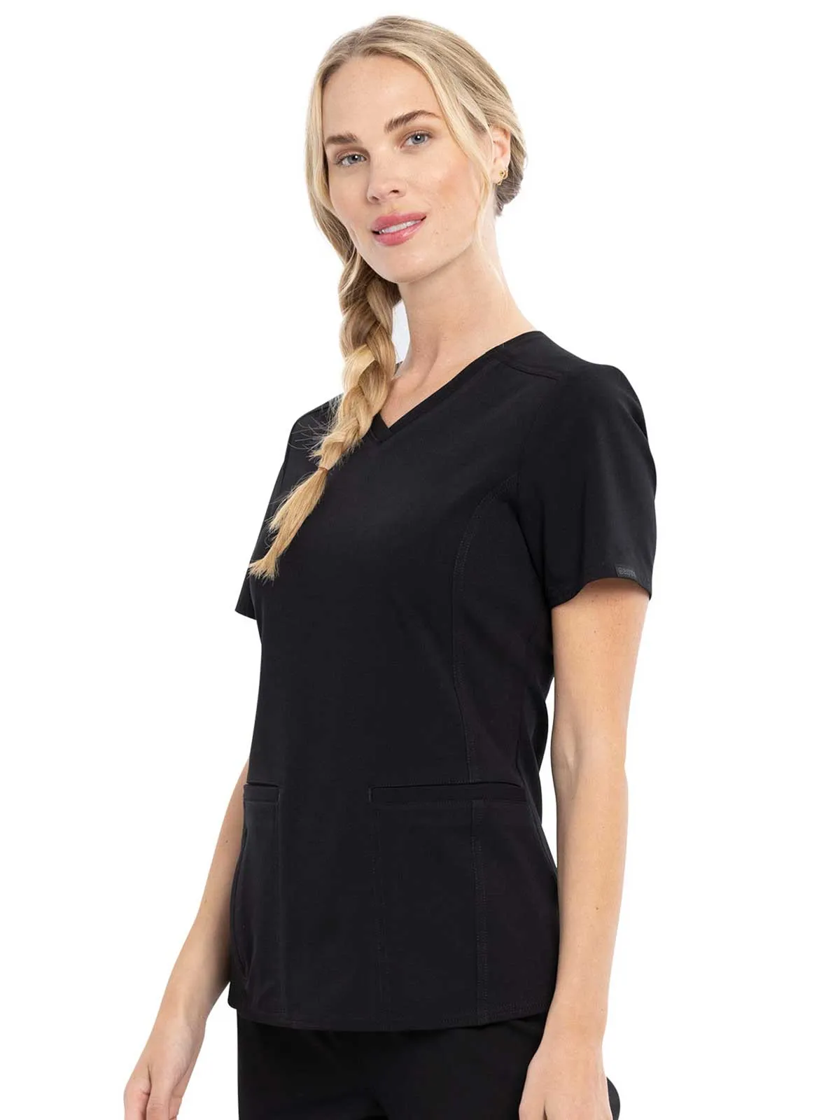 Euphoria - Women's V-Neck Solid Top