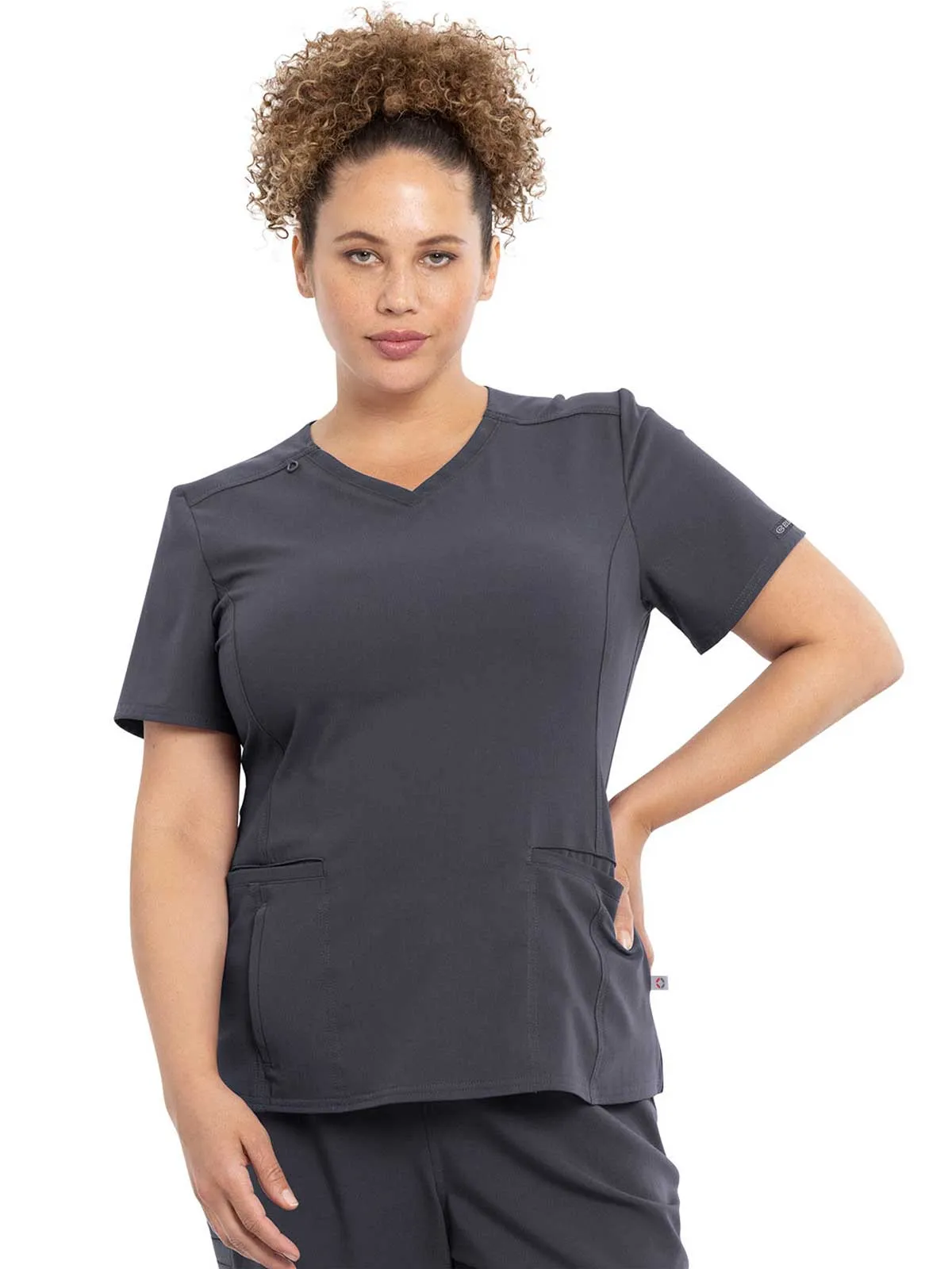 Euphoria - Women's V-Neck Solid Top