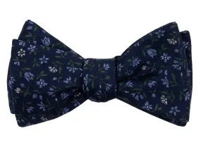 Floral Acres Navy Bow Tie