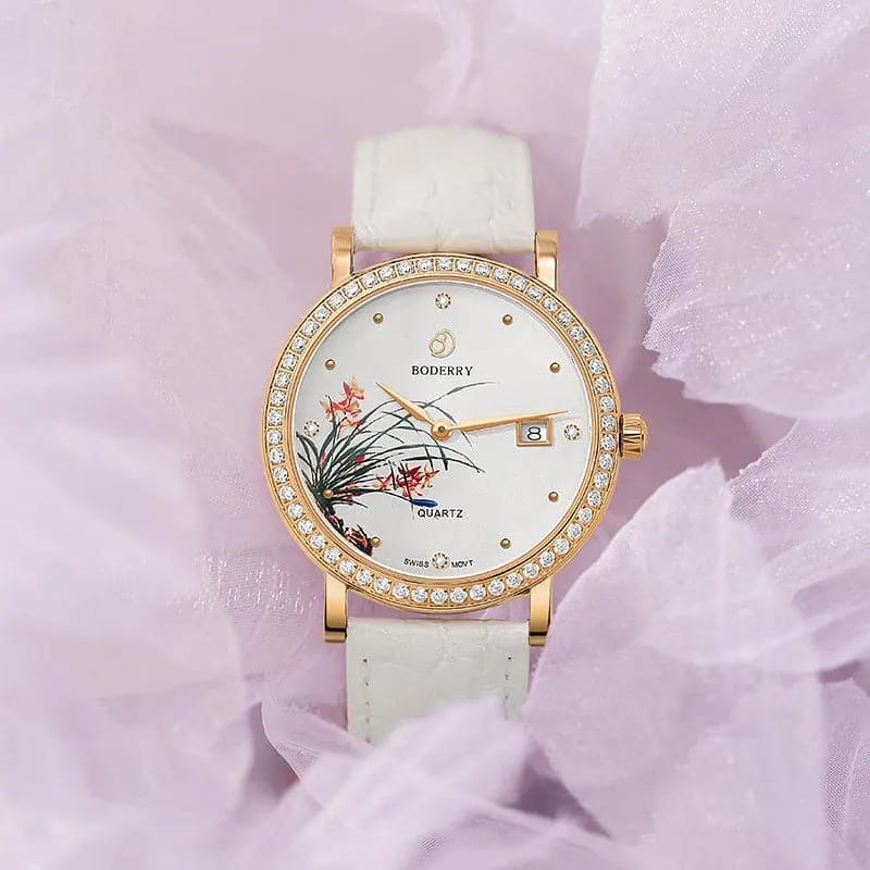 FLOWER - Swiss Quartz Movement Watch | Rose Gold & Orchid