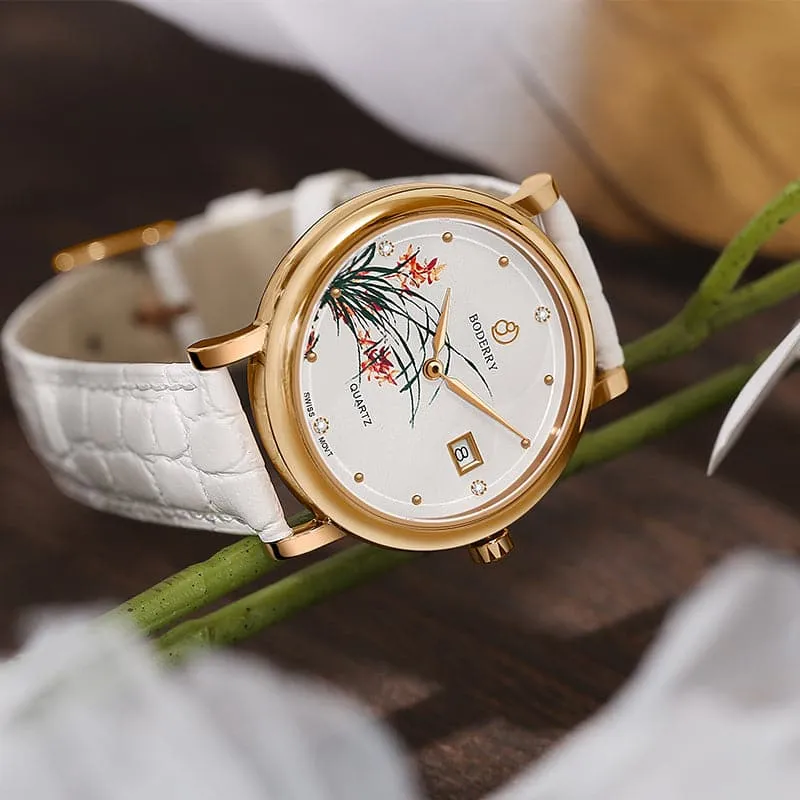 FLOWER - Swiss Quartz Movement Watch | Rose Gold & Orchid