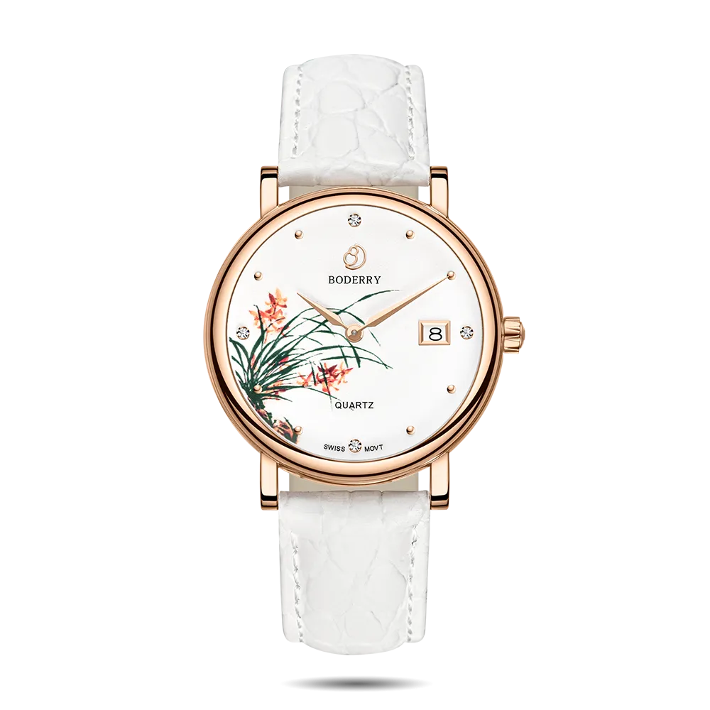 FLOWER - Swiss Quartz Movement Watch | Rose Gold & Orchid