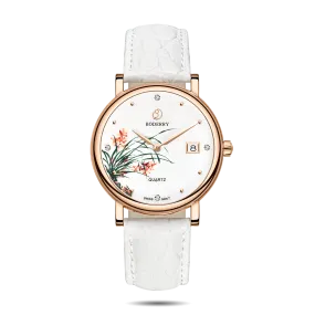 FLOWER - Swiss Quartz Movement Watch | Rose Gold & Orchid