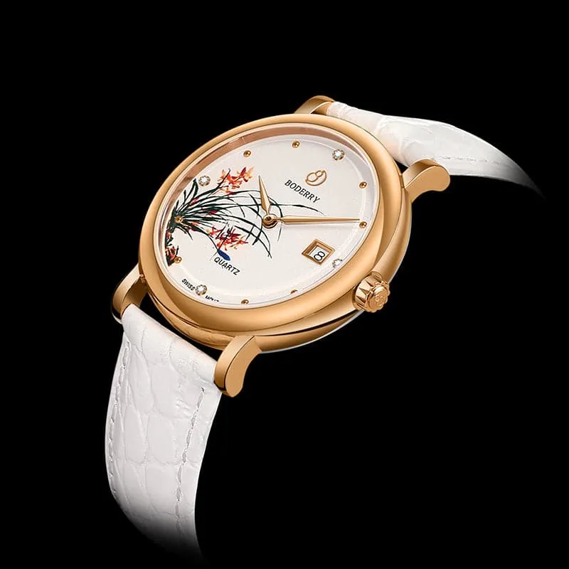 FLOWER - Swiss Quartz Movement Watch | Rose Gold & Orchid