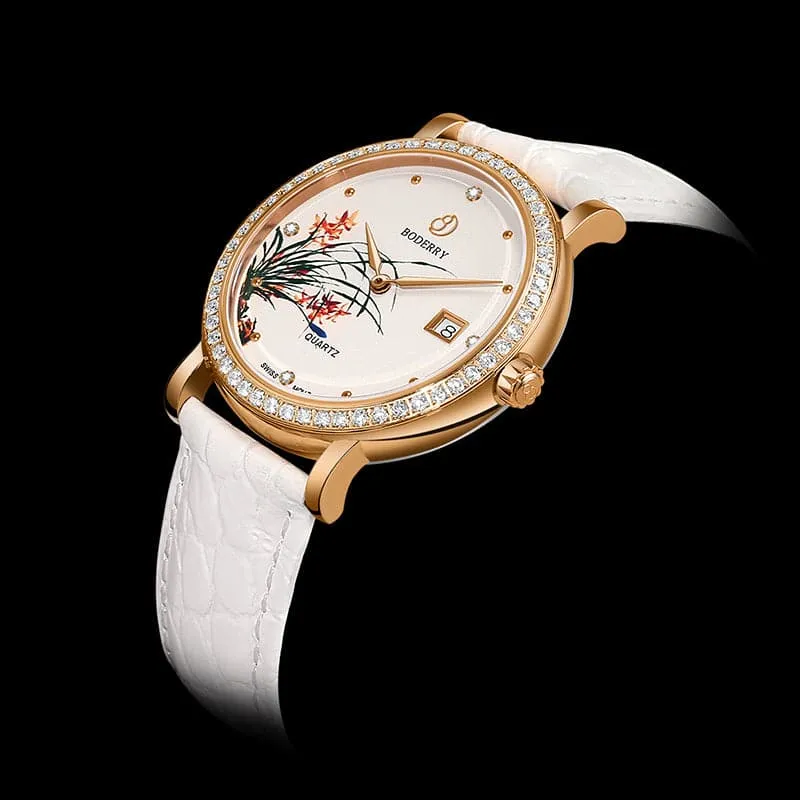 FLOWER - Swiss Quartz Movement Watch | Rose Gold & Orchid