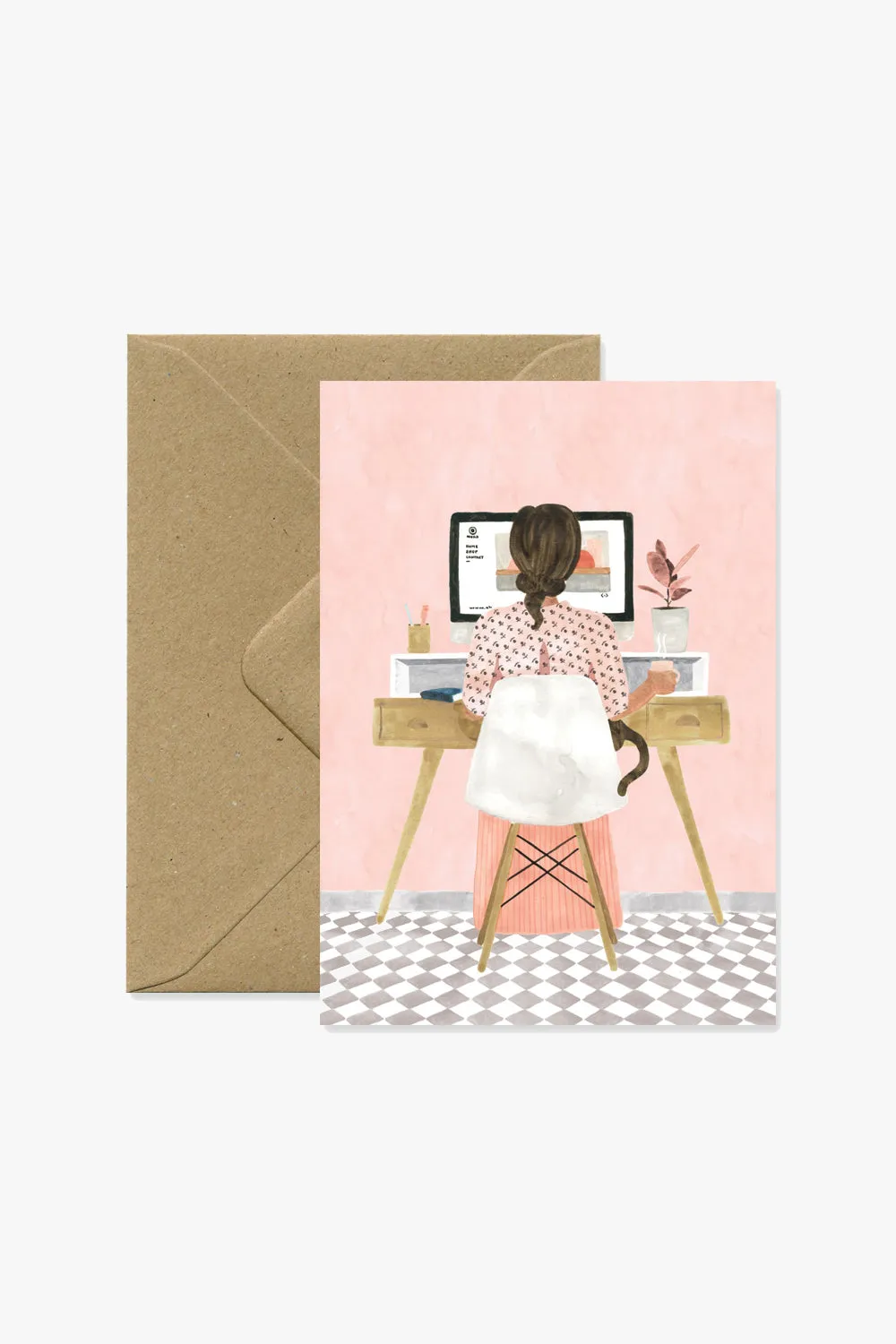 Girl Boss Desk Card