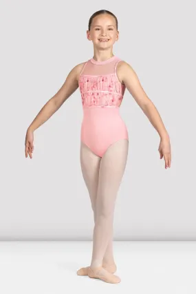 Girls Macie Floral Halterneck Leotard