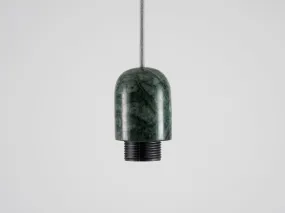 Green marble ceiling pendant fitting