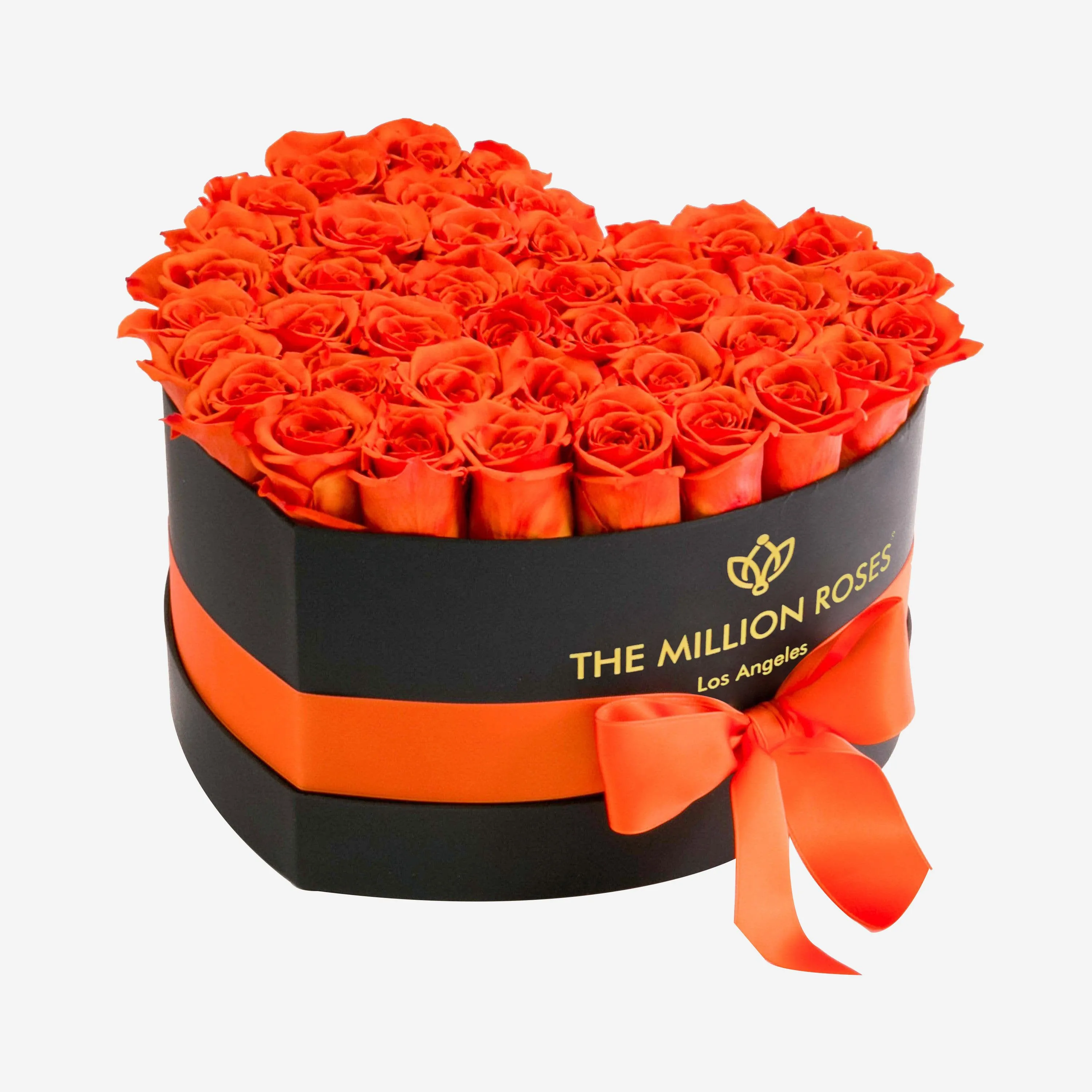 Heart Black Box | Orange Roses