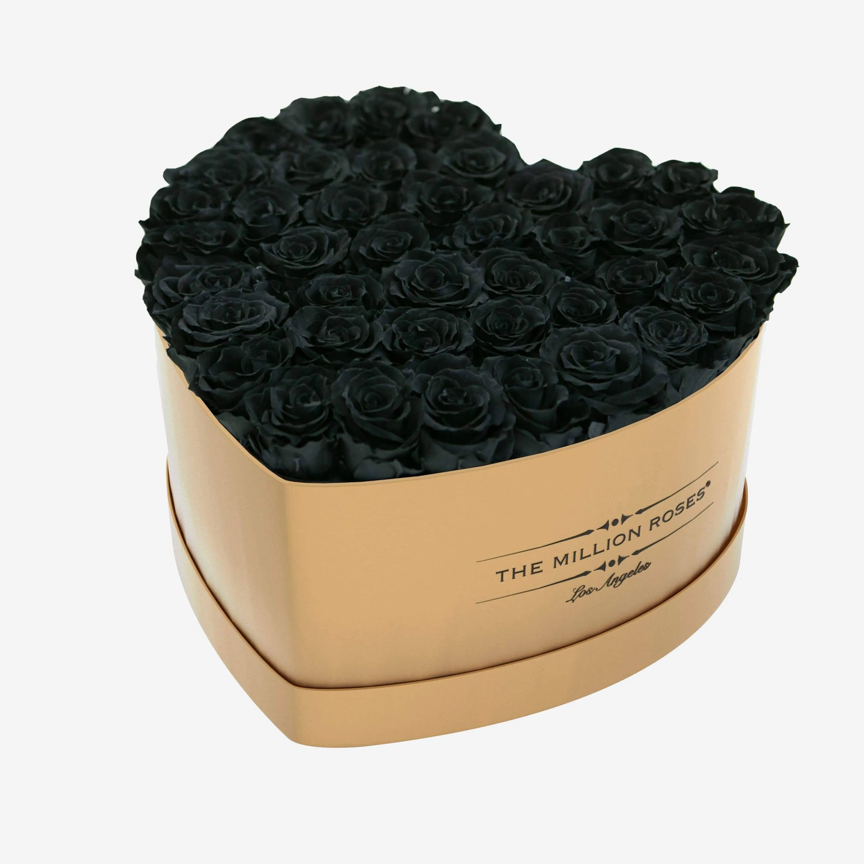 Heart Gold Box | Black Roses