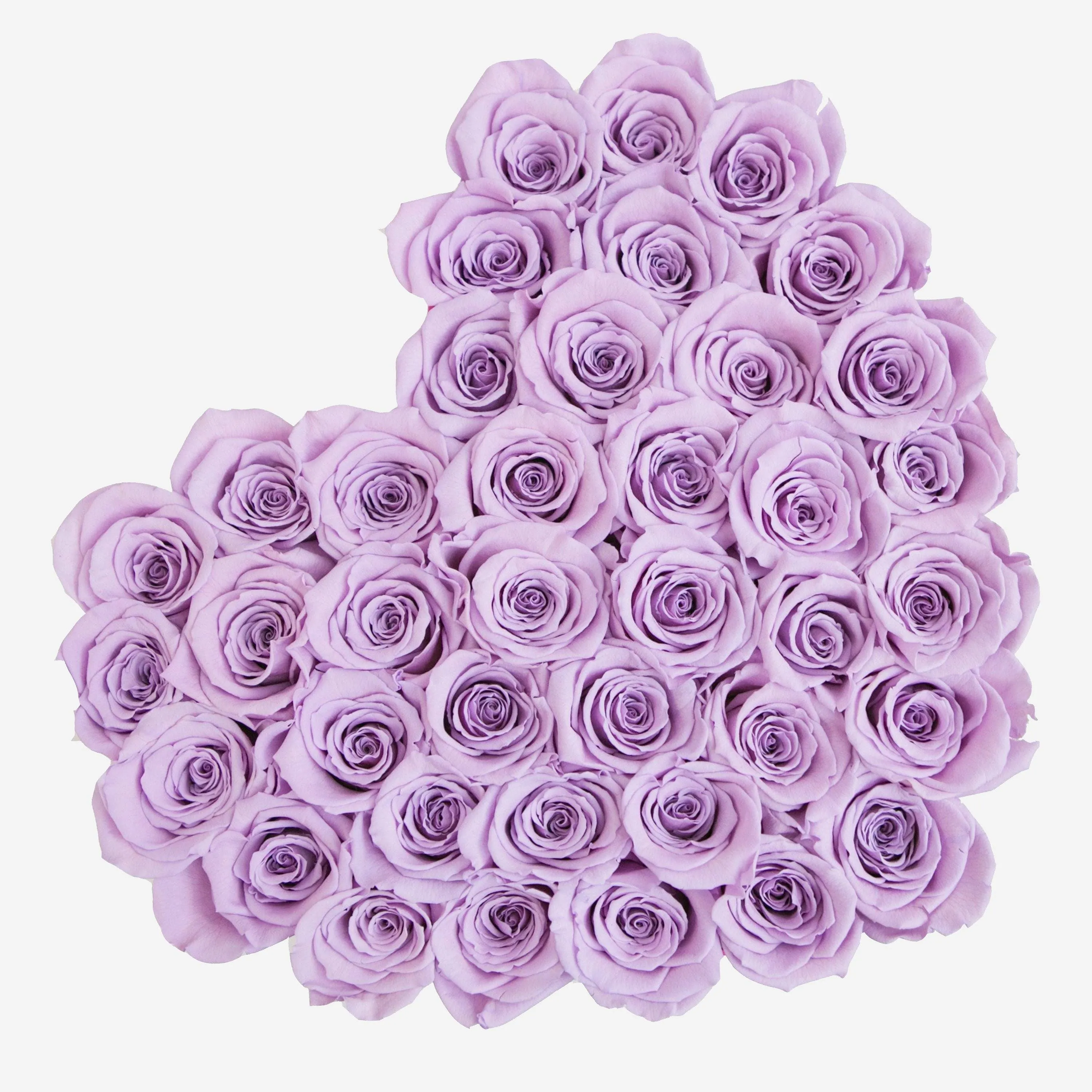 Heart Hot Pink Suede Box | Lavender Roses