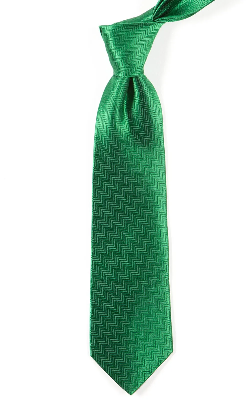 Herringbone Emerald Green Tie