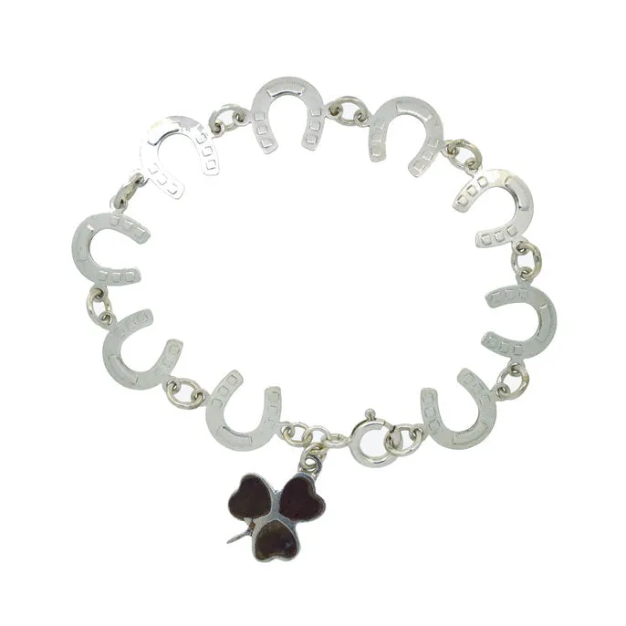 Horse Shoe & Clover Bracelet