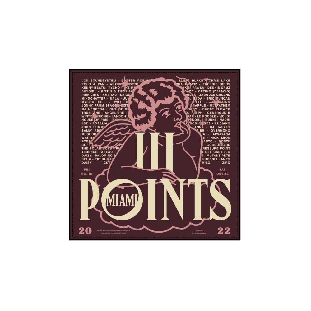 III Points 22 Midnight Cherub Wine Bandana