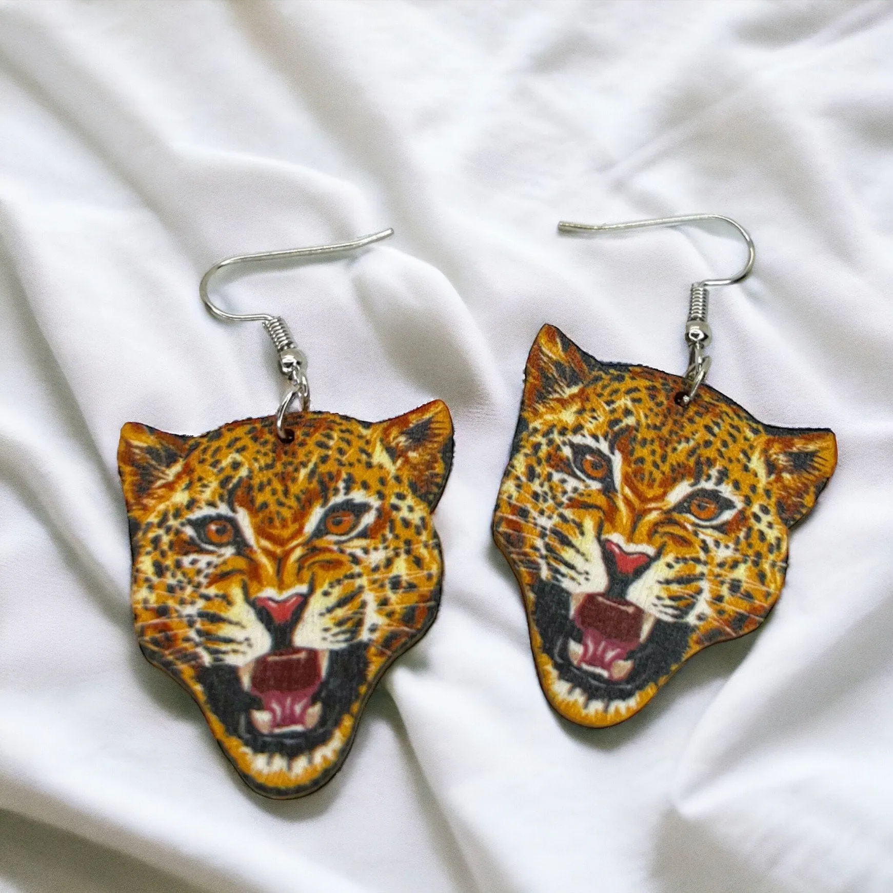 Jaguar Earrings - Jaguar Earrings, Handmade Earrings, Handmade Jewelry, Animal Earrings, Jaguars, Jaguar Football, Leopard Spots, Big Cat