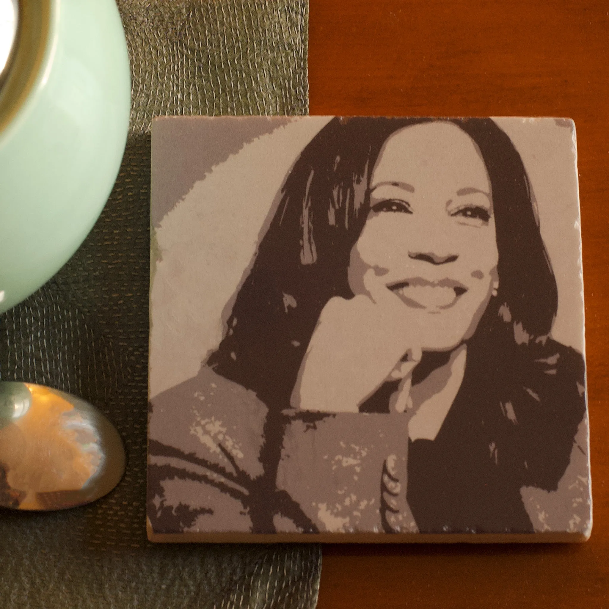 Kamala Harris Tile Coaster