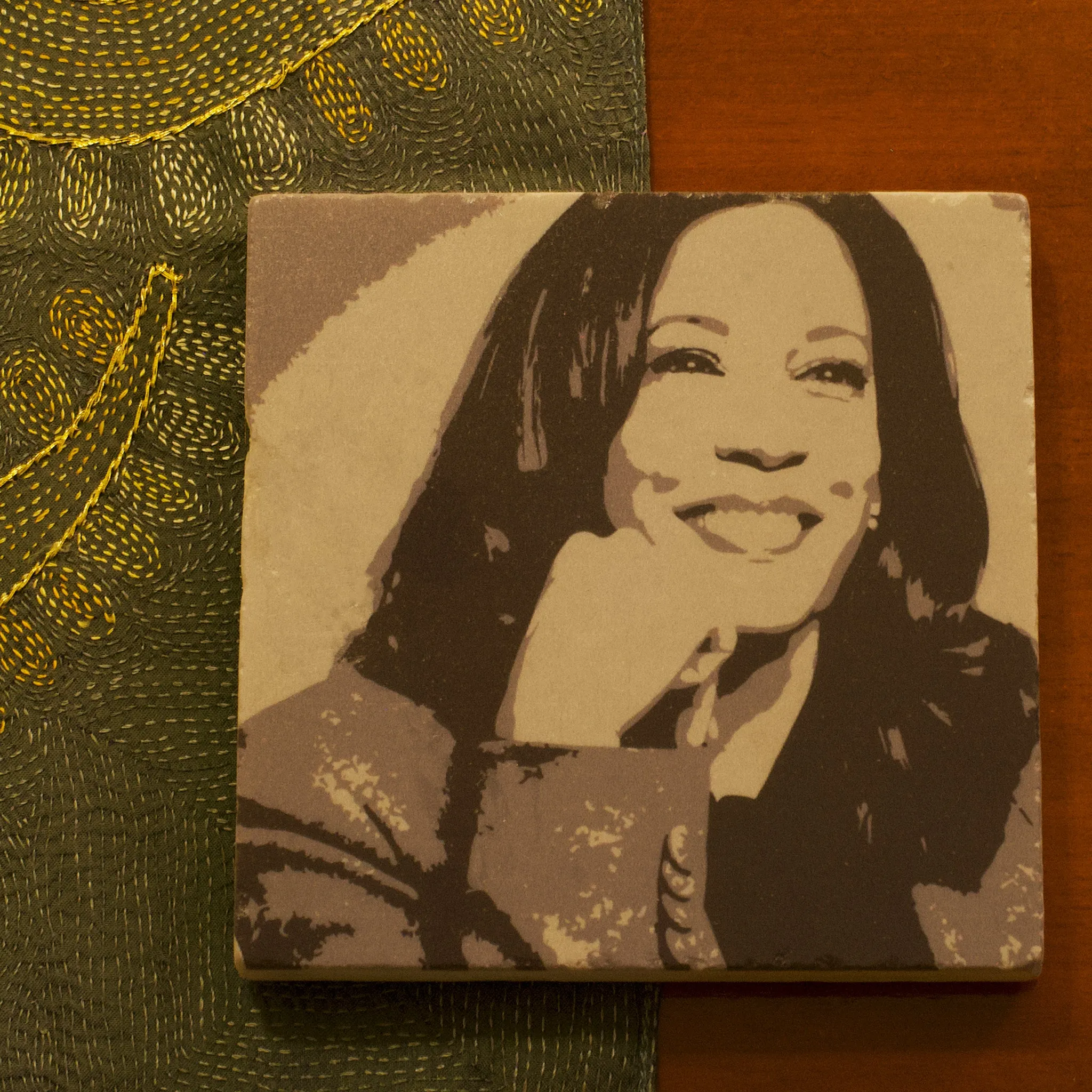 Kamala Harris Tile Coaster