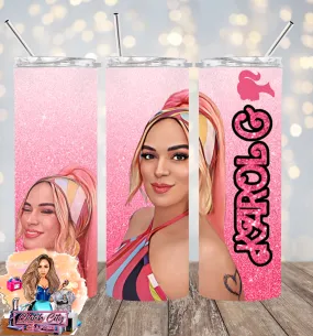 KarolG Barbie eyes closed Tumbler