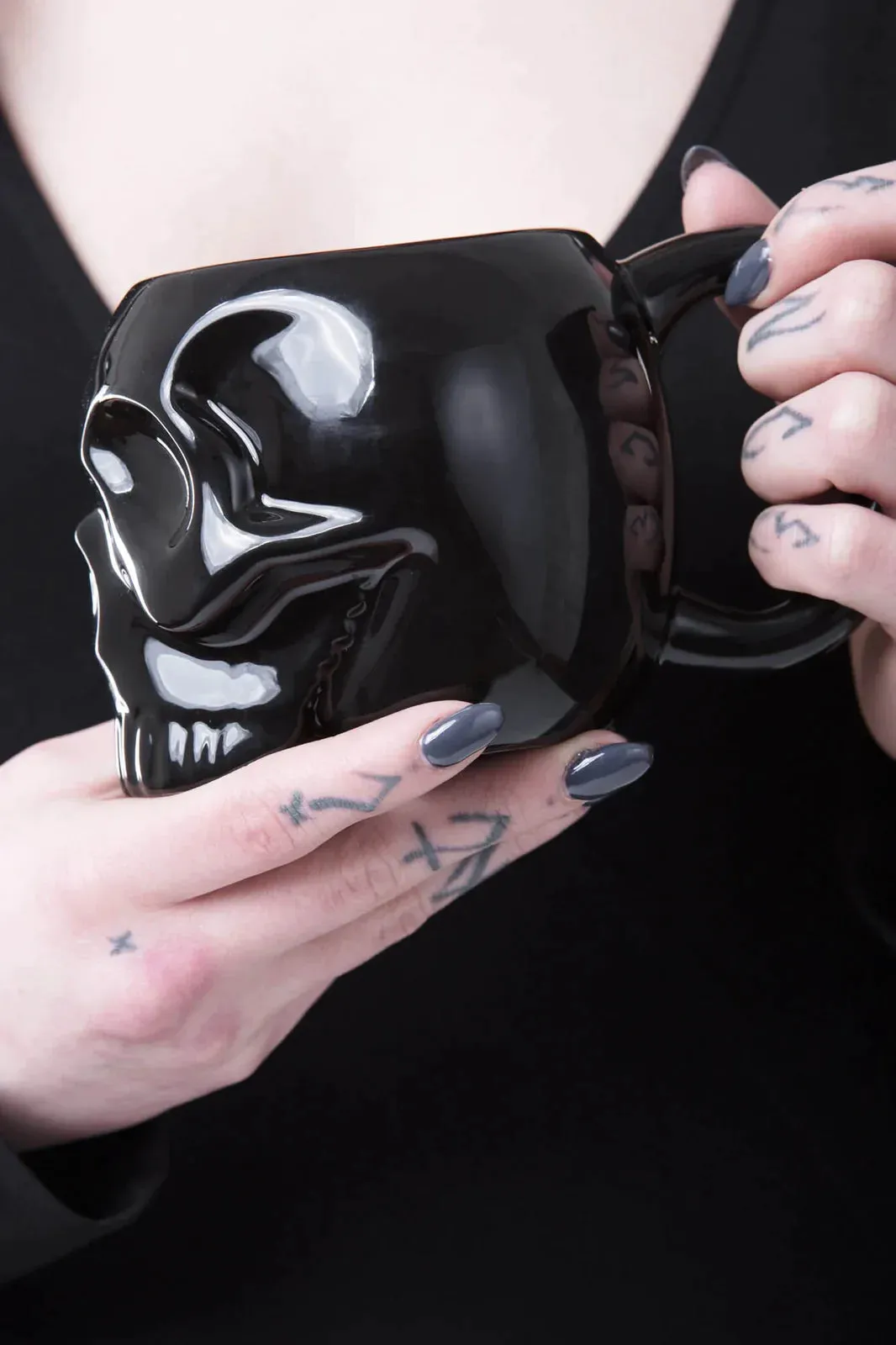 Killstar Skull Mug Black