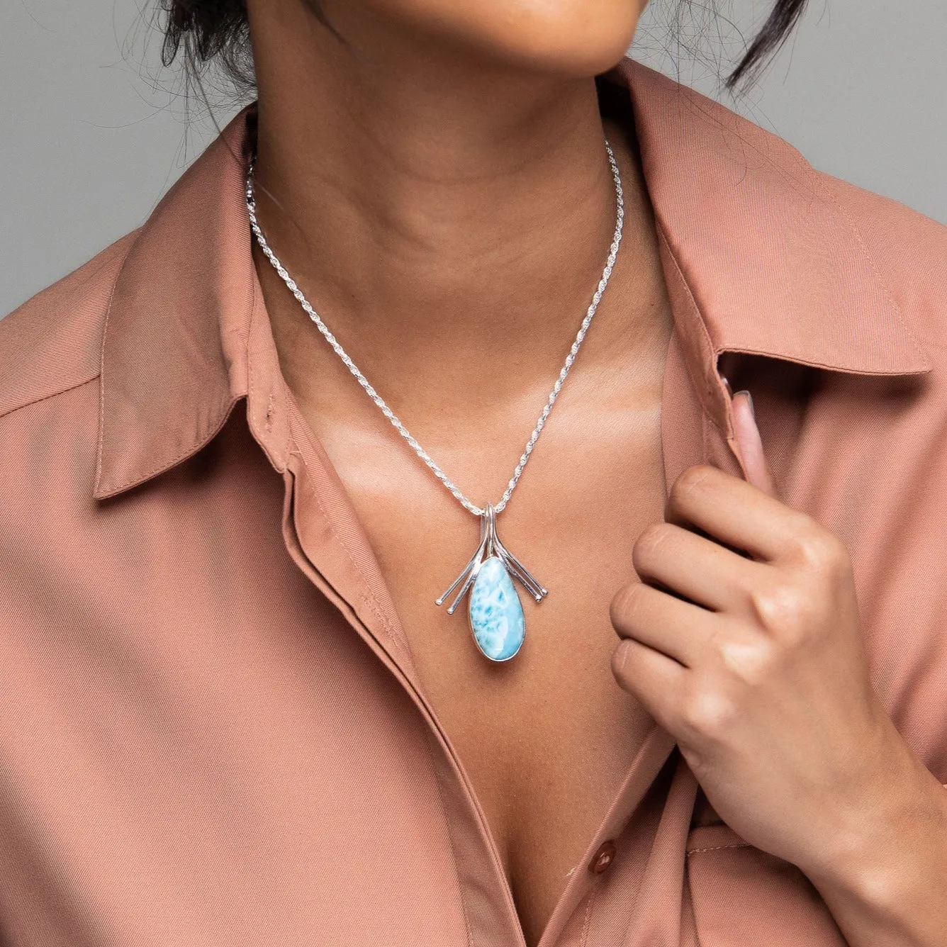 Larimar Pendant Jimena