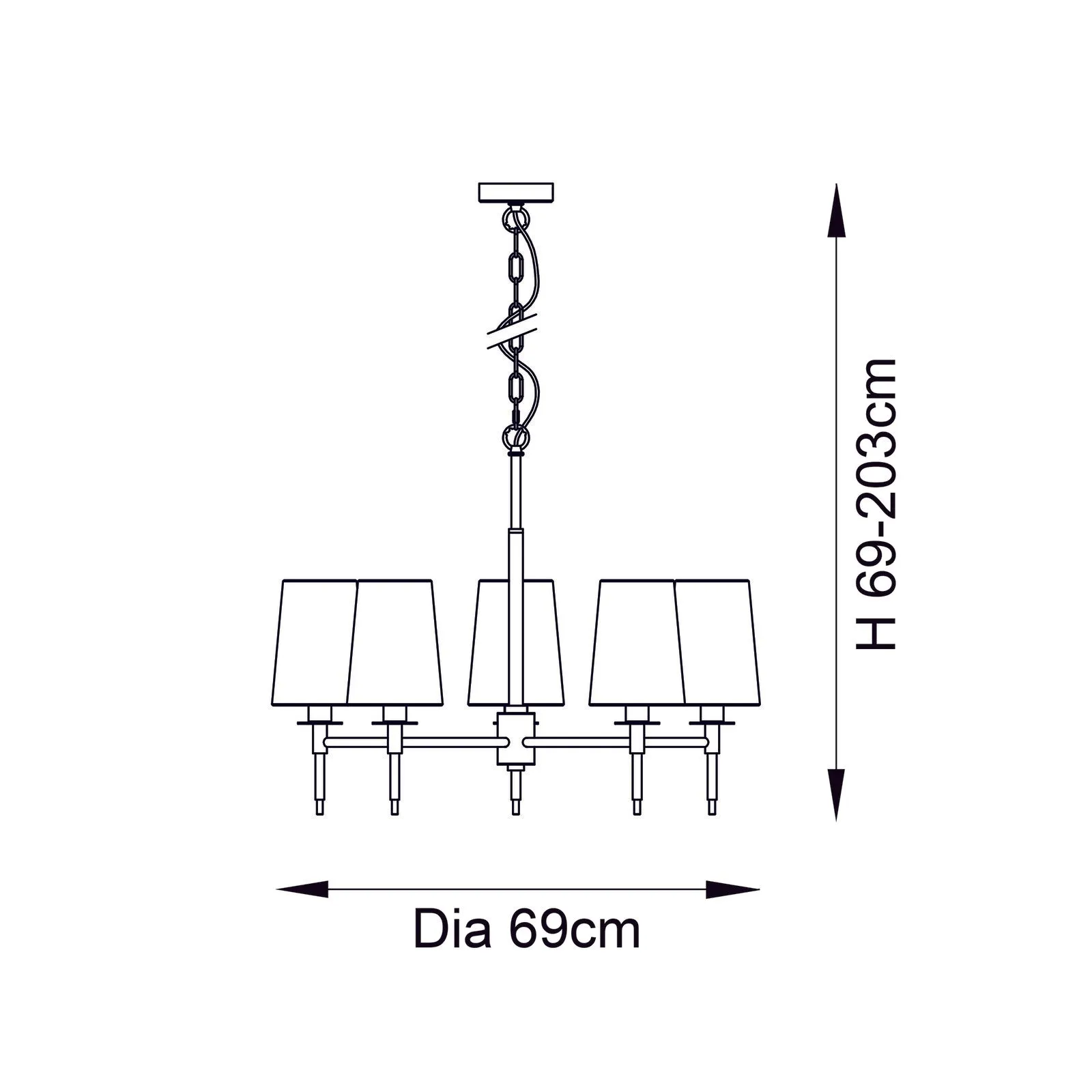 Longden 5-light Pendant