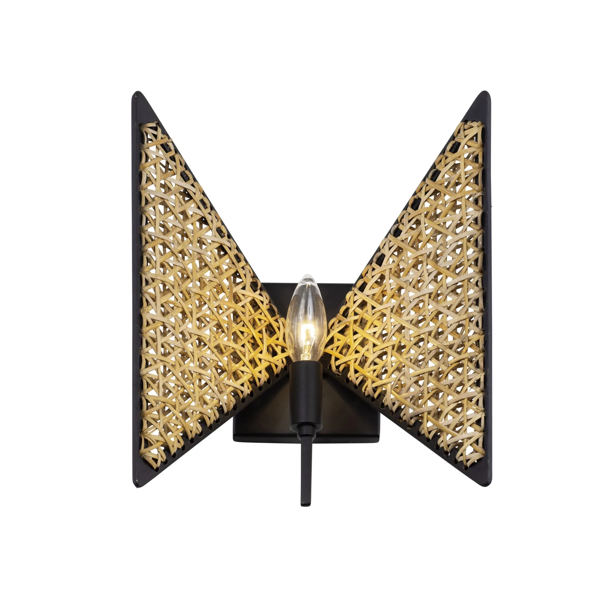 Machina 379W01MBS 1-Light Wall Sconce - Matte Black/Sulihiya