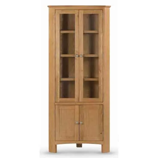 Manor Collection Kilkenny Oak Corner Display Cabinet