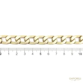 Matt Gold Aluminium Flat Chain - Art. 2451