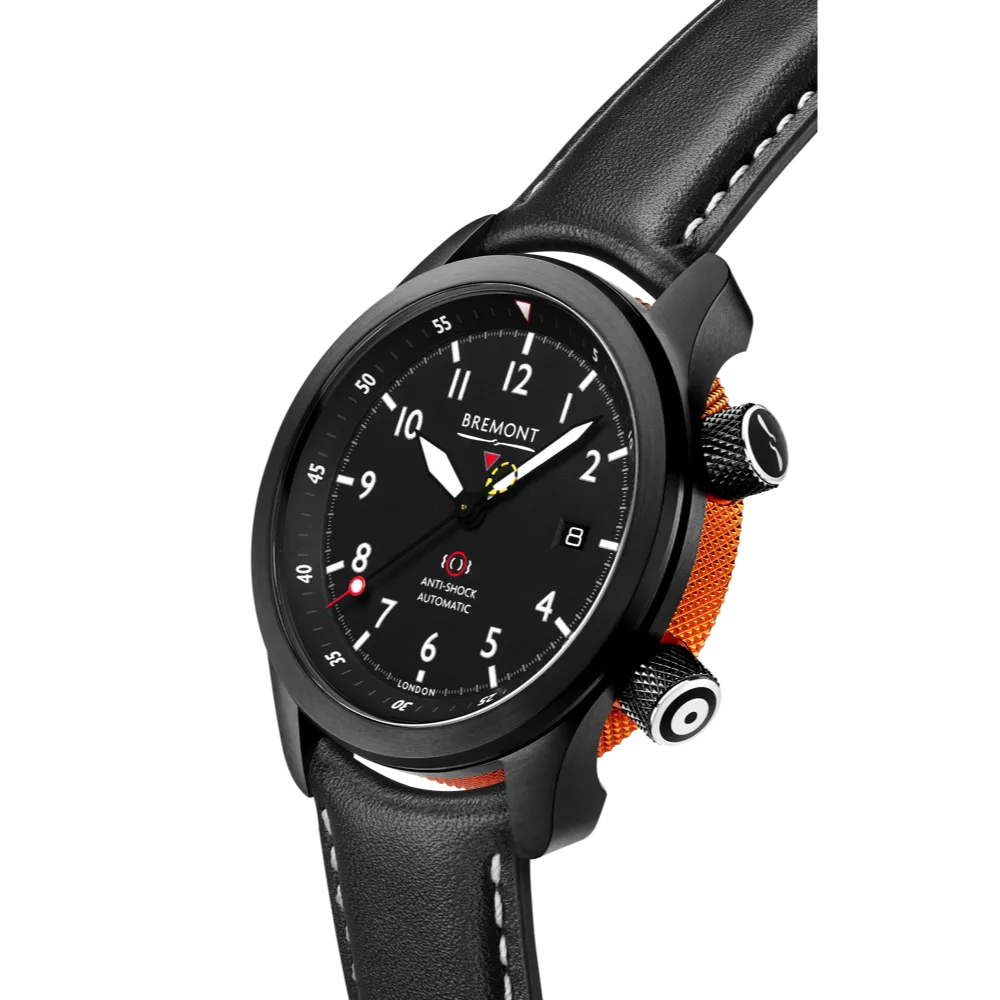 MBII Custom DLC, Black Dial with Orange Barrel & Closed Case Back