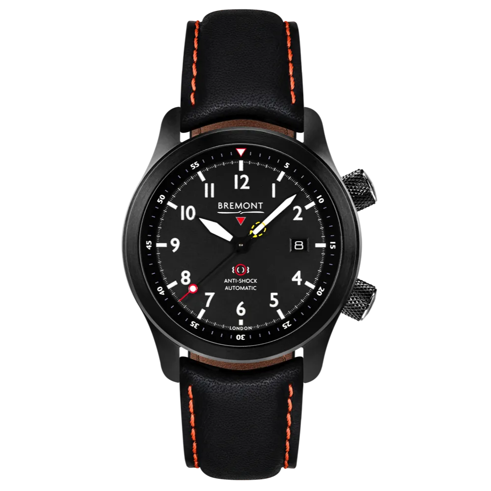 MBII Custom DLC, Black Dial with Orange Barrel & Closed Case Back