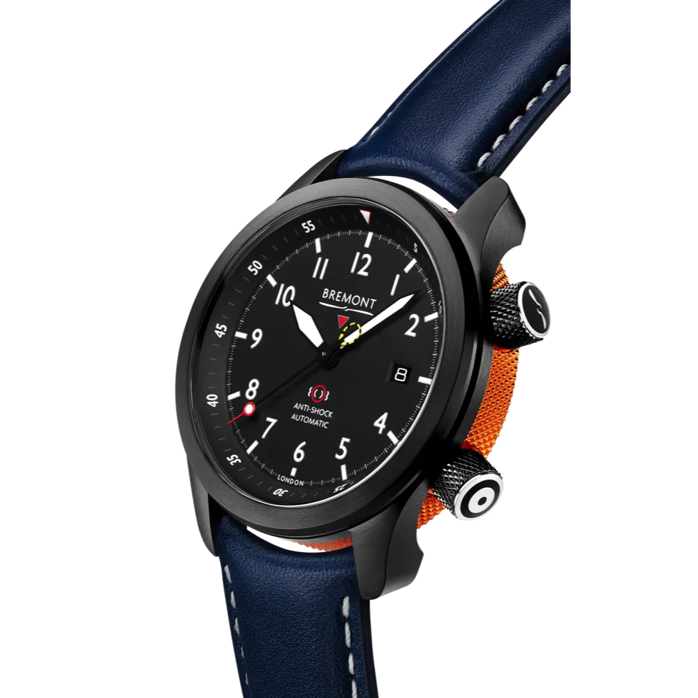 MBII Custom DLC, Black Dial with Orange Barrel & Closed Case Back