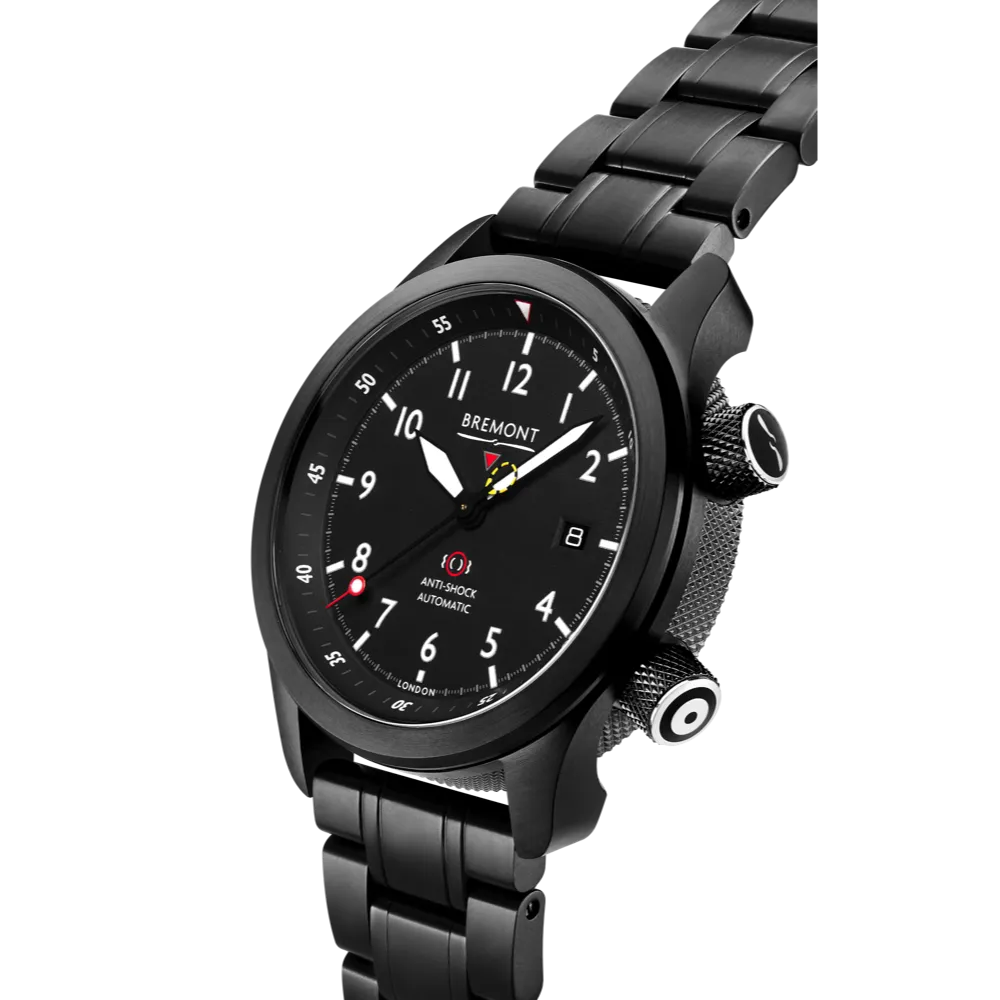 MBII Custom DLC, Black Dial with Titanium Barrel & Closed Case Back