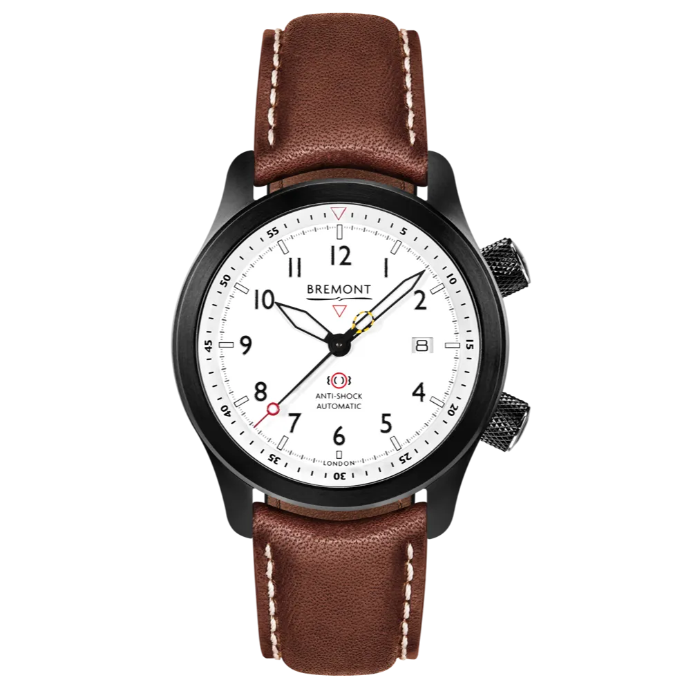 MBII Custom DLC, White Dial with Orange Barrel & Closed Case Back