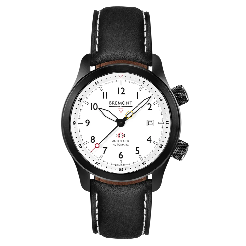 MBII Custom DLC, White Dial with Orange Barrel & Closed Case Back