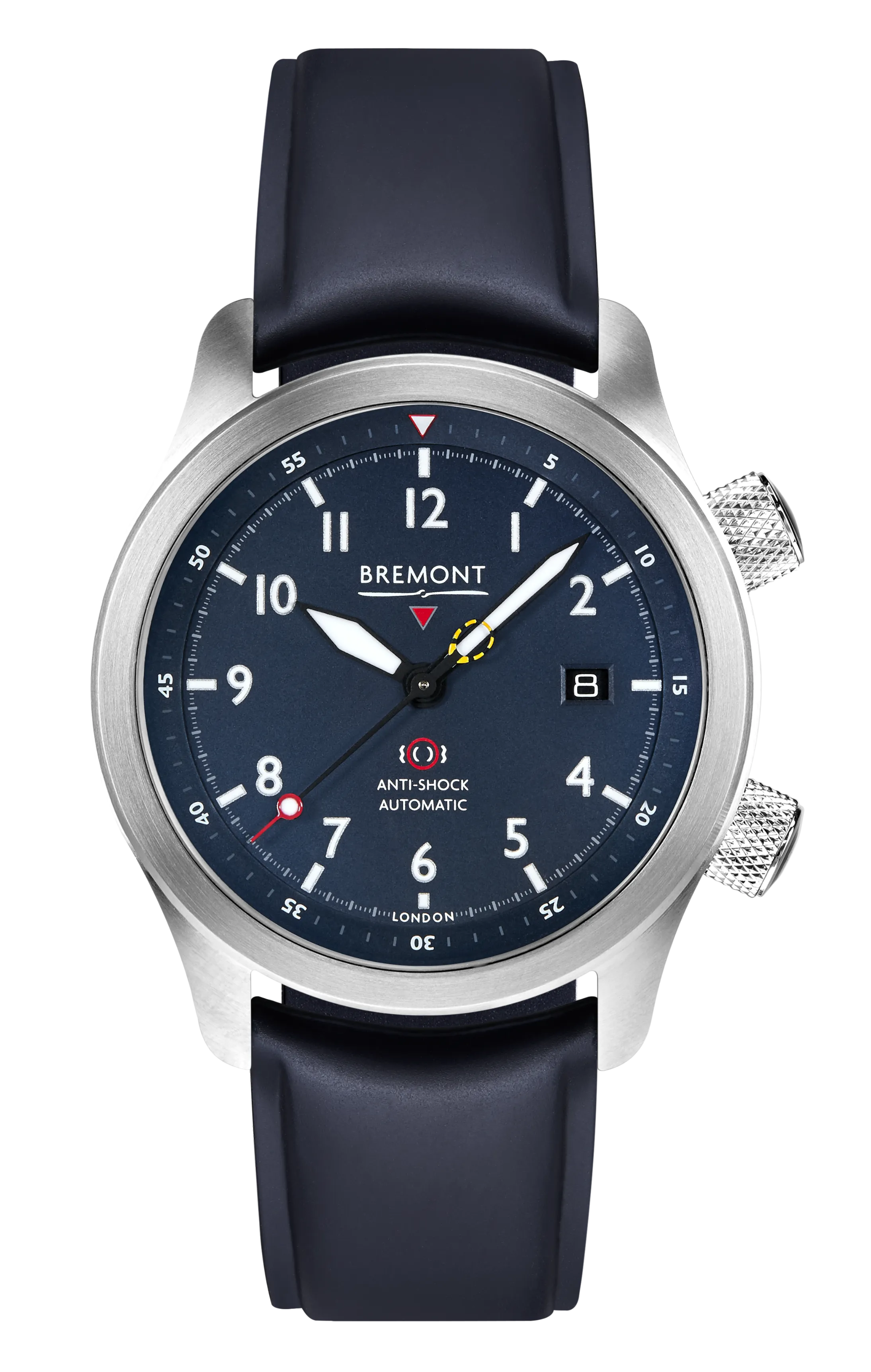 MBII Custom Stainless Steel, Blue Dial with Dark Blue Barrel & Closed Case Back