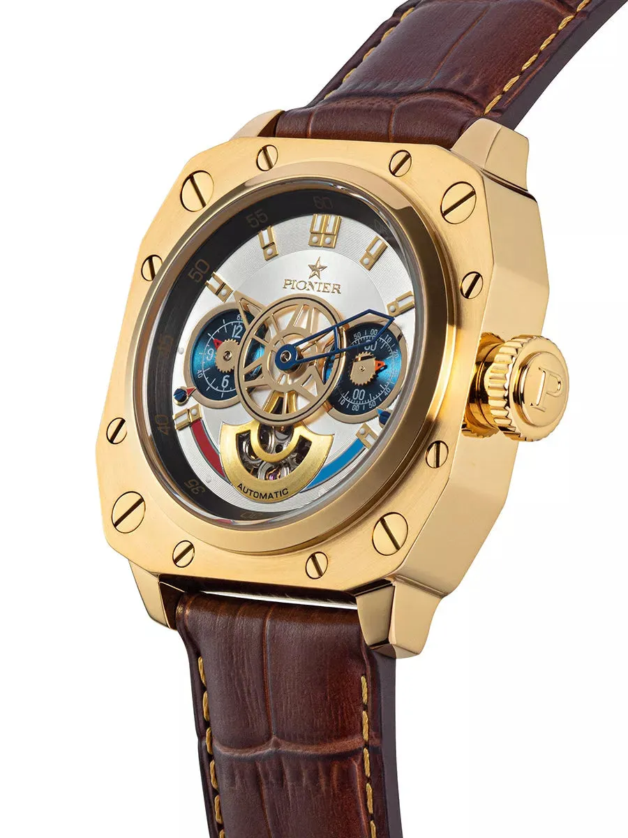 Newport Pionier P7003-3 | Gold | Automatic German Watch