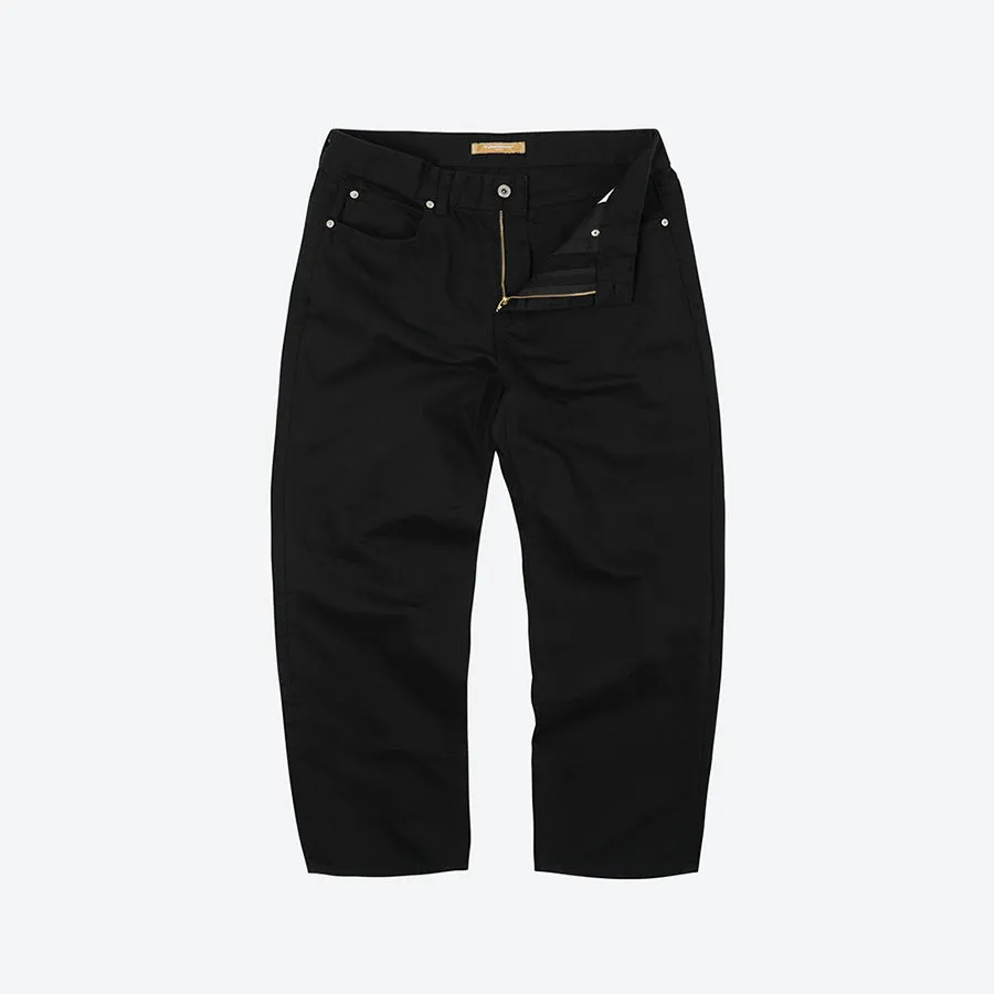 OG WIDE COTTON PANT - BLACK