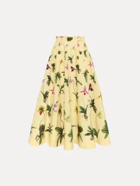 Orchid Cotton Poplin Skirt