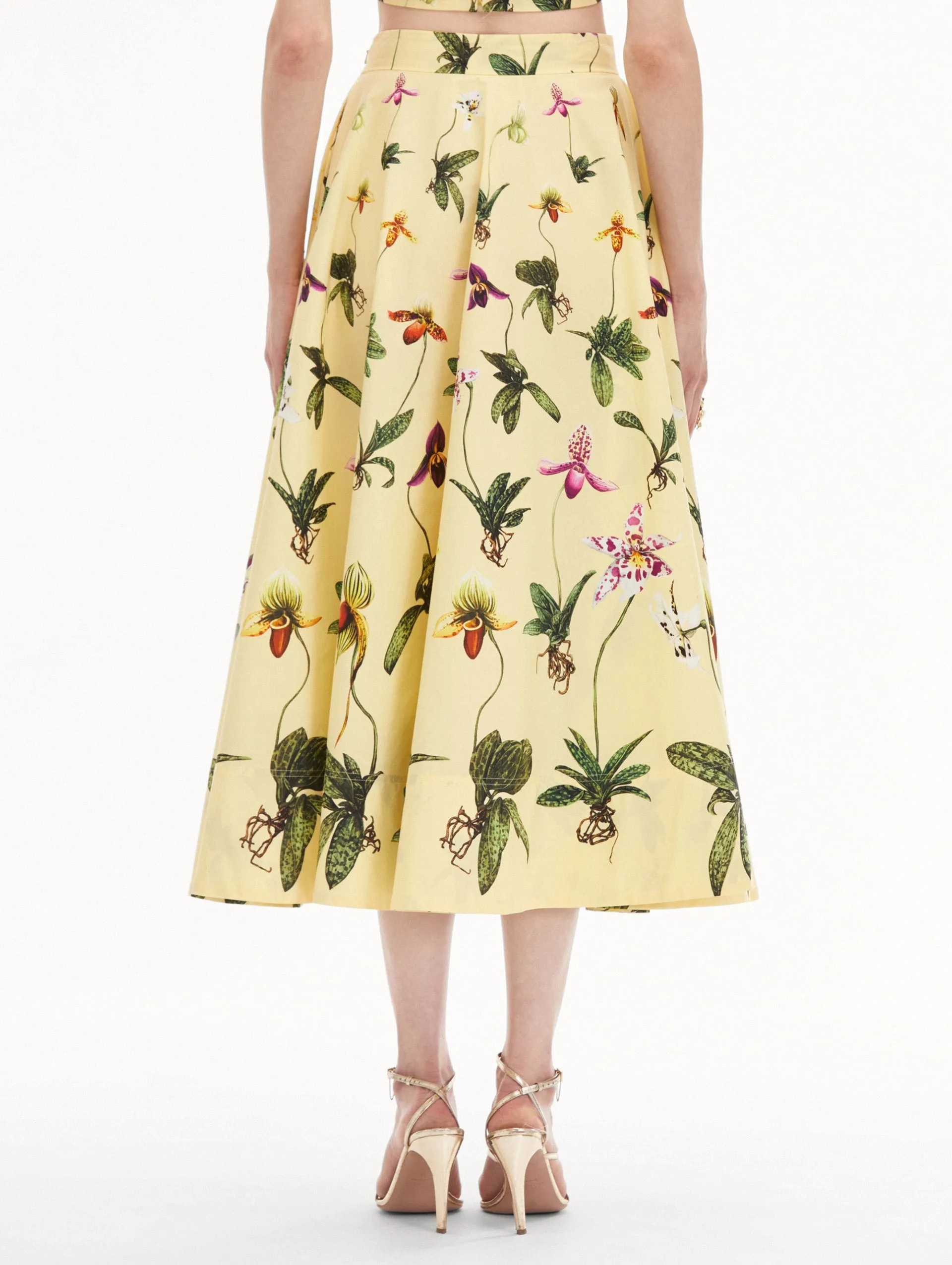 Orchid Cotton Poplin Skirt