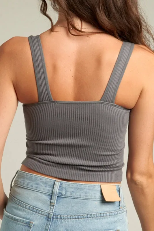 padded tank - grey