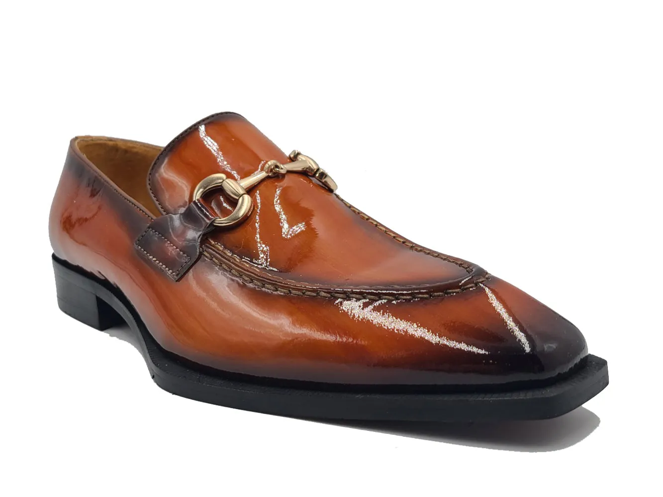 Patent Leather Buckle Loafer