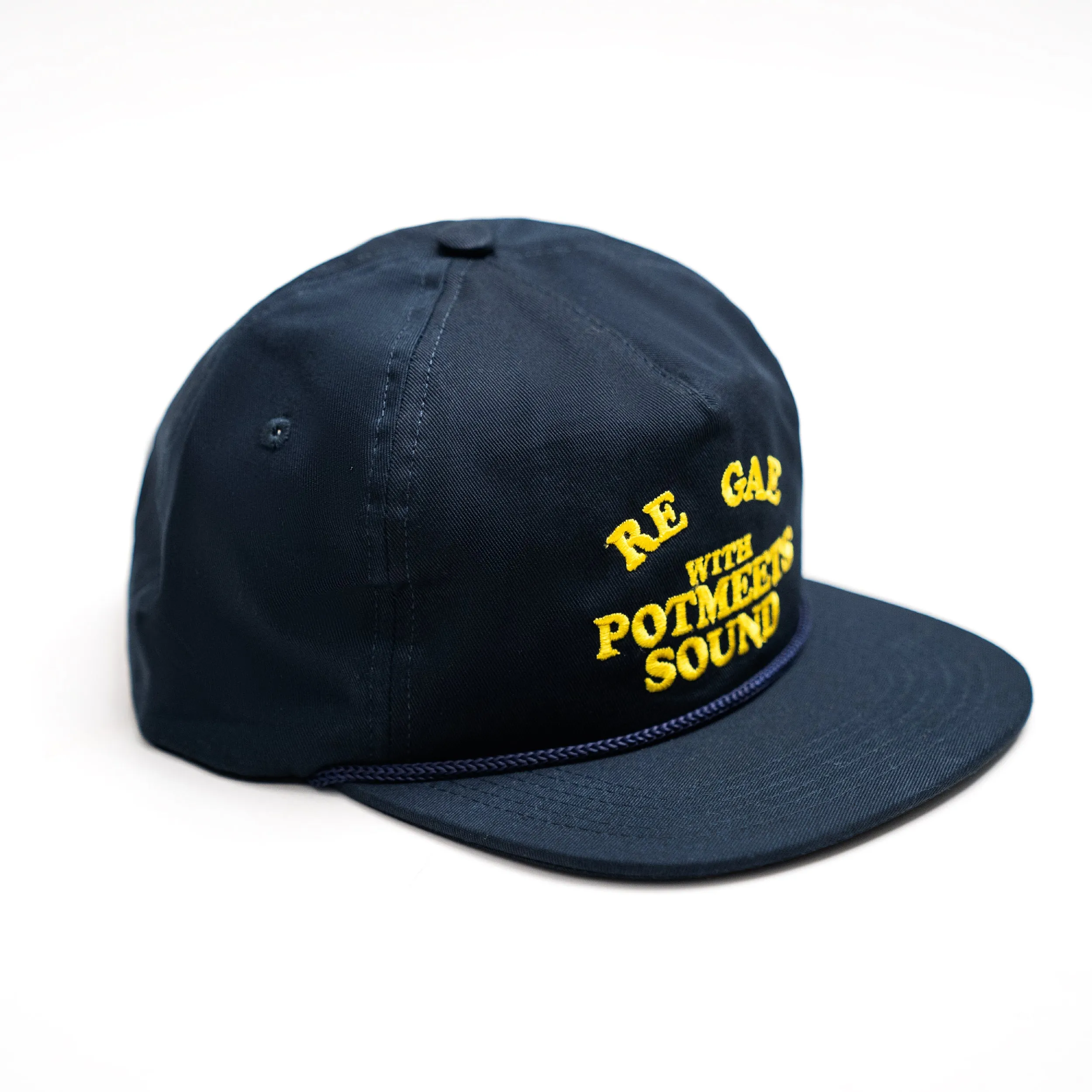 Regae 5 Panel Snapback Hat - Navy FW`23