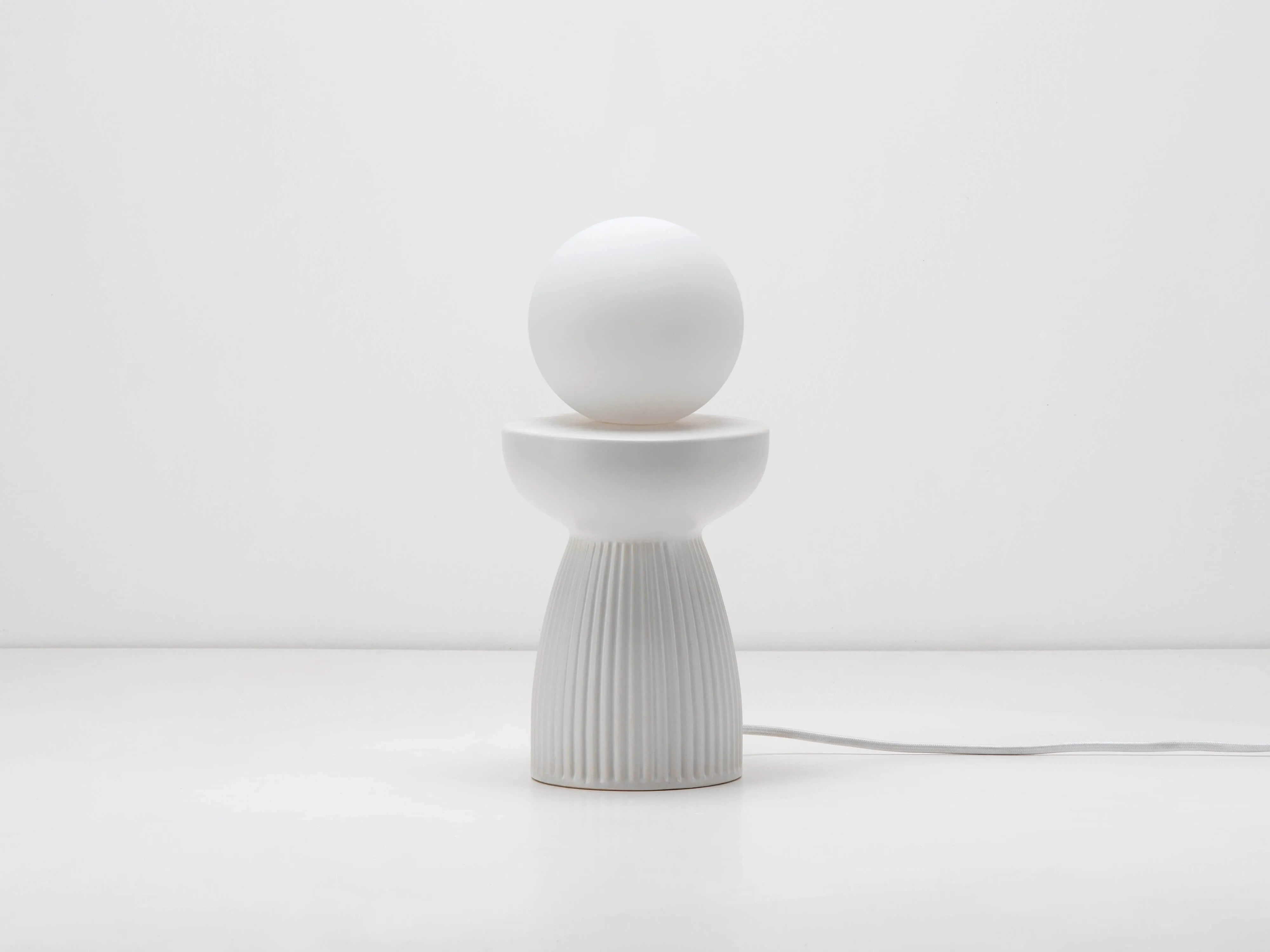 Sand ceramic table lamp