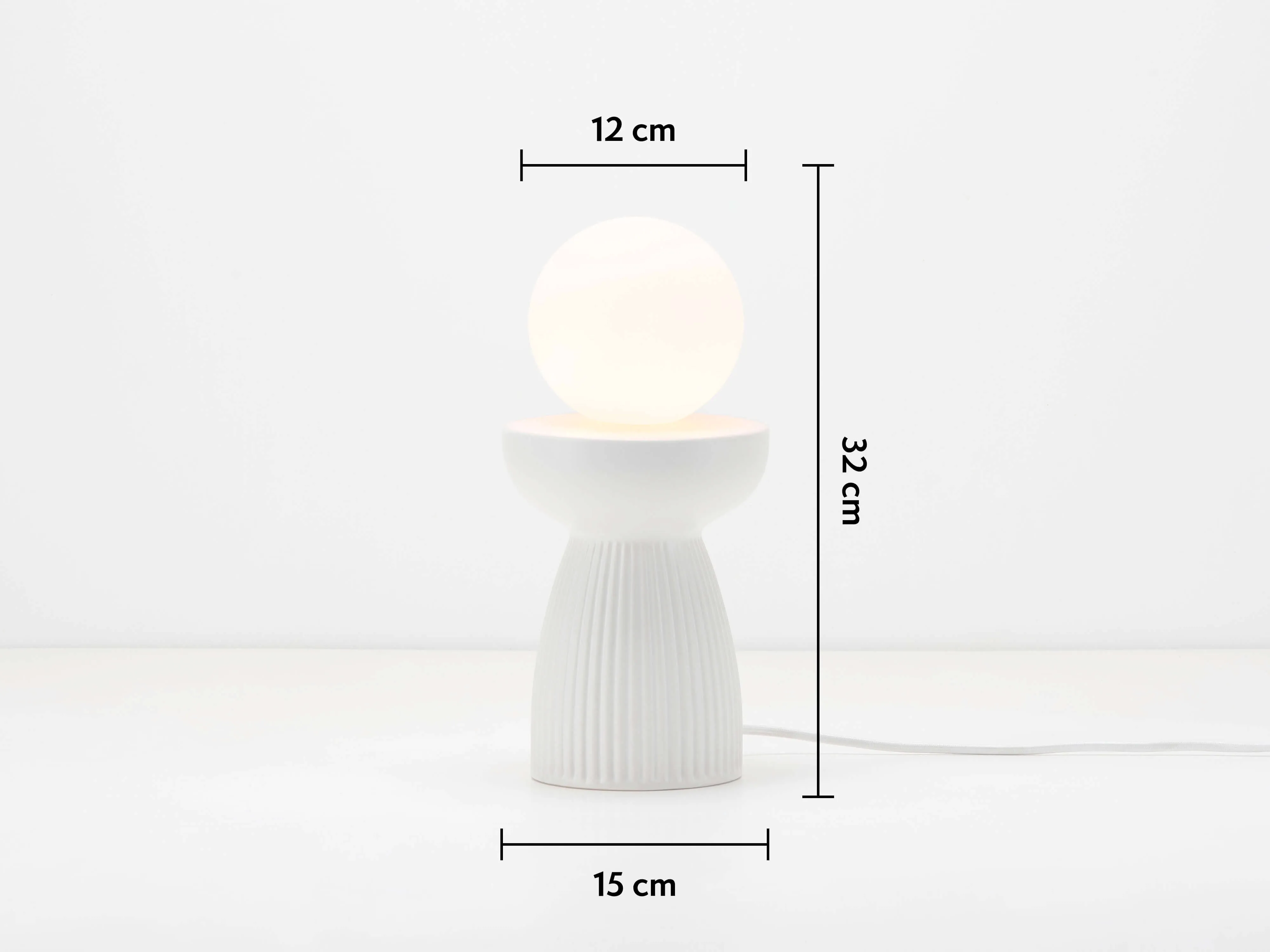 Sand ceramic table lamp