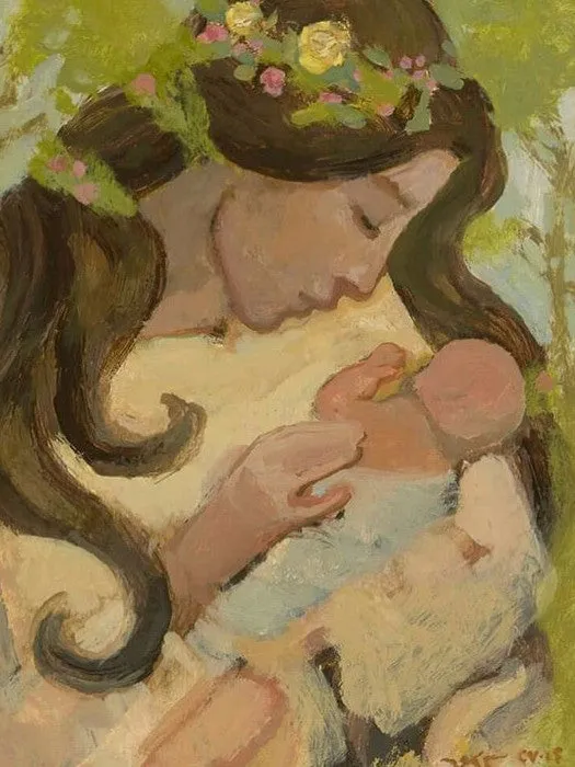 Spring Mother by J. Kirk Richards - Print