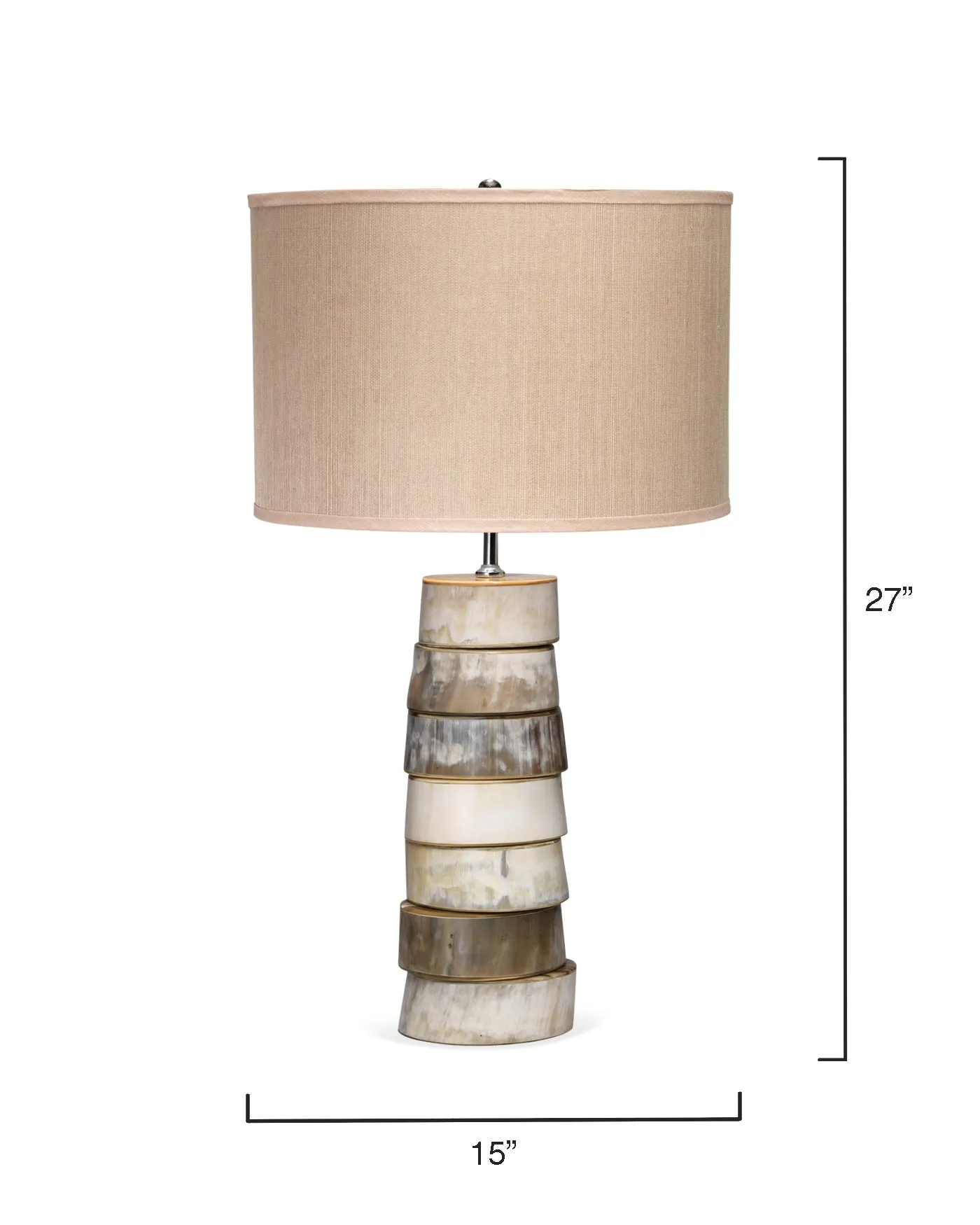 Stacked Horn Table Lamp