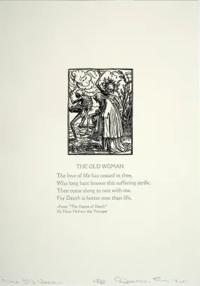 The Old Woman (After Holbein), from the series "A Dance of Death in Two Parts"