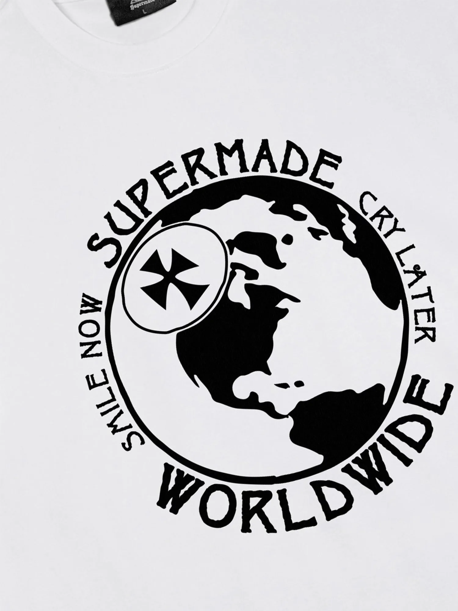 Thesupermade Globe Print T-shirt