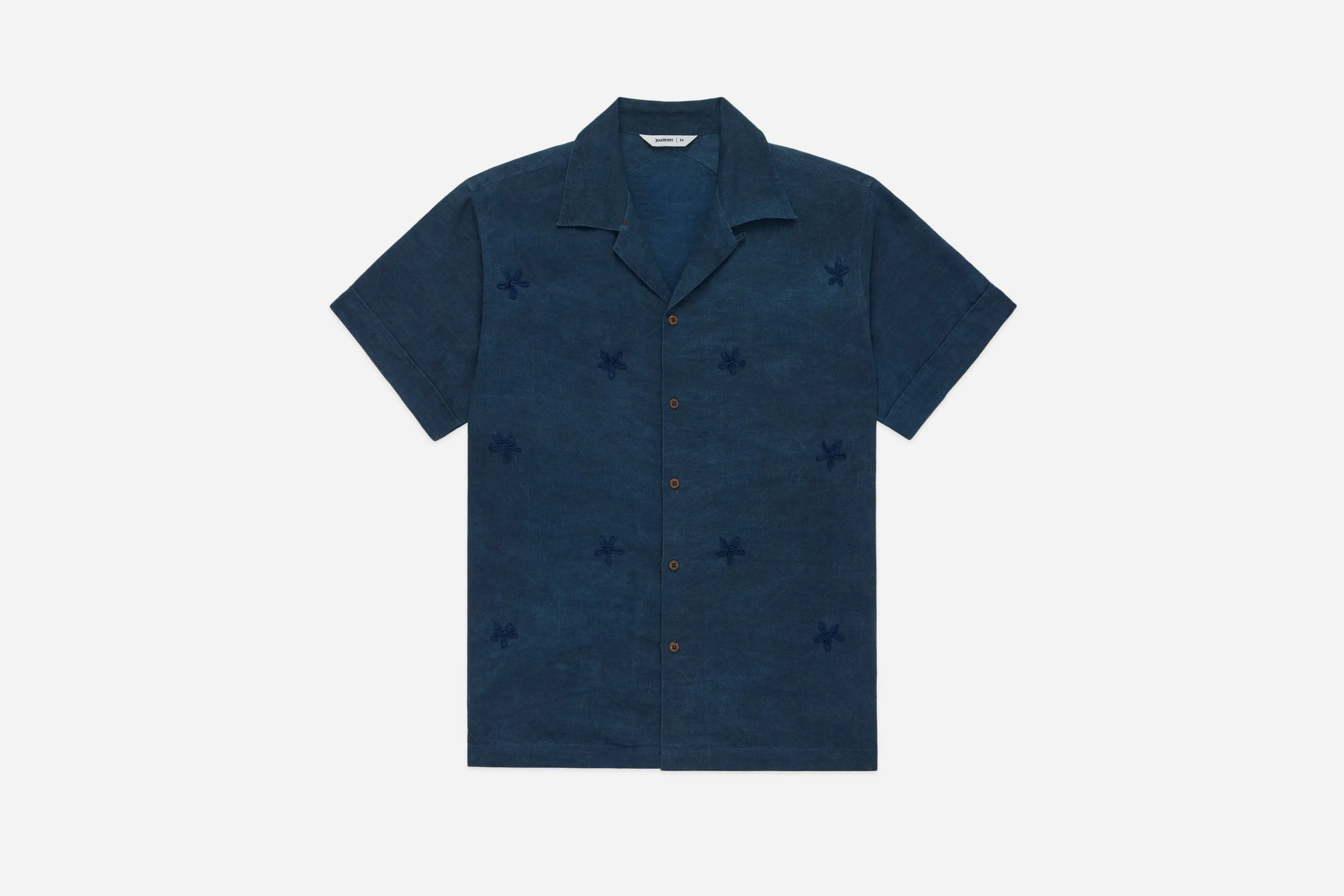 Vacation Shirt ~ Indigo/Iron Dye Hemp