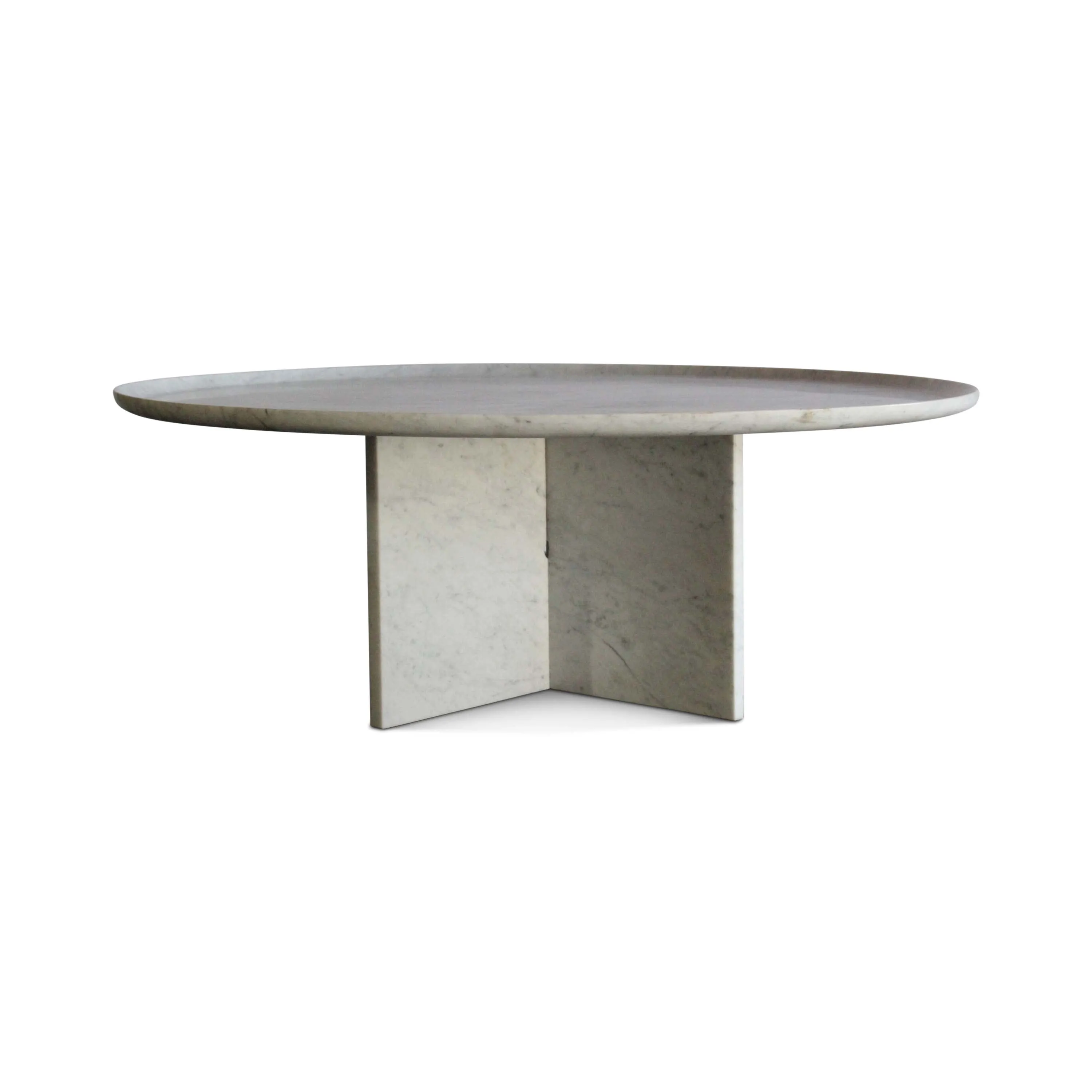 Vintage Carrara Marble Coffee Table, Italy, 1970s